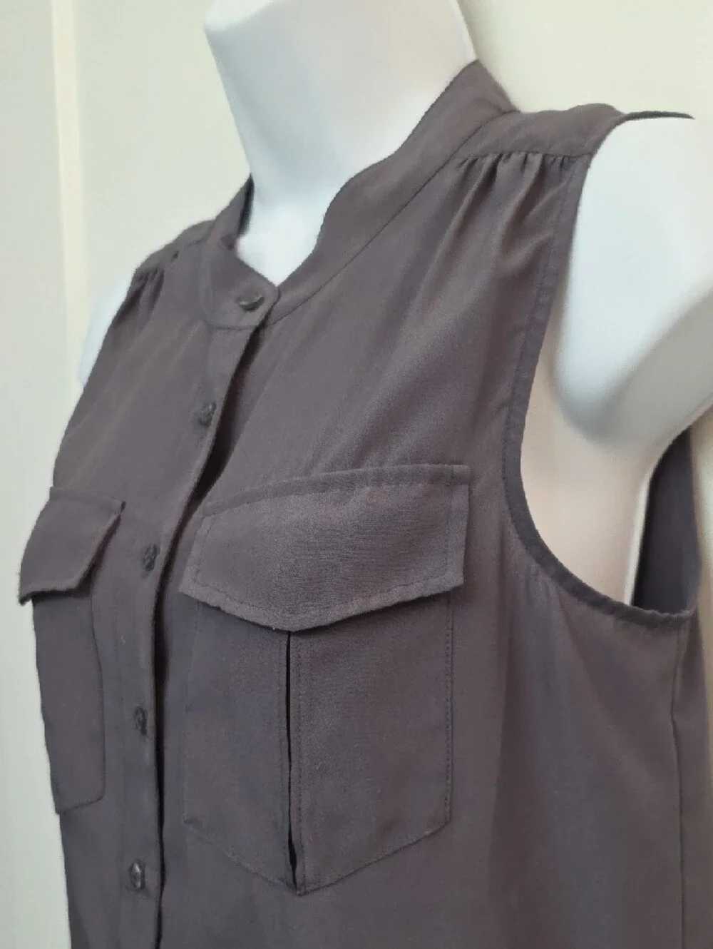J. Crew Forest Gray Blouse